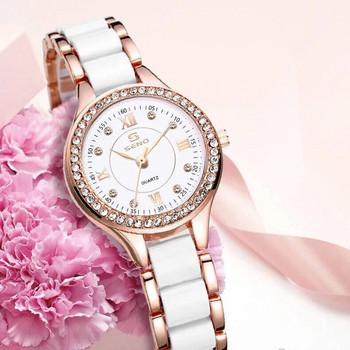 Кварцови часовници SENO за момичета Нови модни дамски часовници за жени Модни бижута Коледни орнаменти