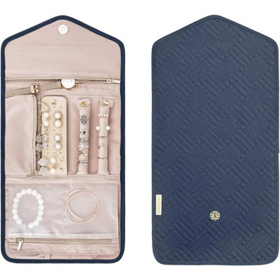 Susukamas sulankstomas papuošalų dėklas Kelionių papuošalų laikiklis, nešiojamas kelionei Auskarai Žiedai Deimantiniai karoliai Sagės Laikymo krepšys