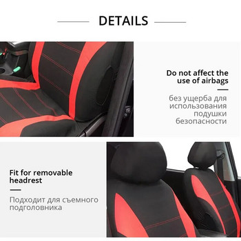 Пълен комплект калъфи за автомобилни седалки Универсален дишащ плат за Lada Priora Renault Logan Интериорни аксесоари за камиони и SUV