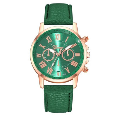 Reloj Mujer 2023 Ceasuri de modă pentru femei Ceas de mână cu quartz din piele verde pentru femei Ceas casual de afaceri Relogio Feminino
