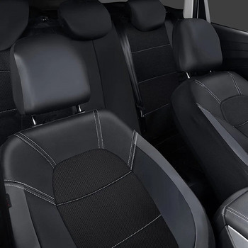 9-τμχ/Σετ Κάλυμμα καθίσματος αυτοκινήτου Universal PU Δερμάτινο μαξιλάρι καθίσματος αυτοκινήτου Μπροστινό πίσω κάθισμα Πλήρης προστασία καθίσματος για 5θέσια αυτοκίνητα φορτηγά