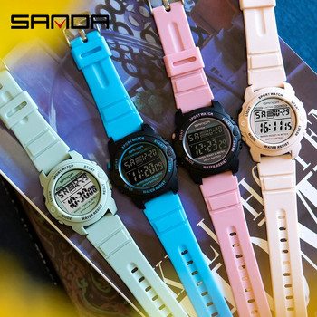 НОВИ спортни дамски часовници Модни ежедневни водоустойчиви LED дигитални часовници Дамски ръчни часовници за жени Часовник Relogio Feminino 6003