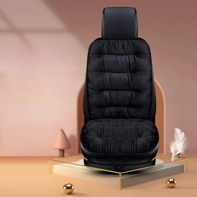 Oriģināls ziemas silts spilvens, mīksts neslīdošs spilventiņš automašīnas sēdekļa spilvens, biezs samts automašīnas sēdekļa pārvalks Automobiļu salona piederumi