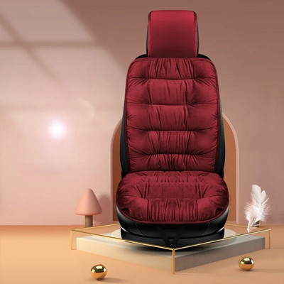 Oriģināls ziemas silts spilvens, mīksts neslīdošs spilventiņš automašīnas sēdekļa spilvens, biezs samts automašīnas sēdekļa pārvalks Automobiļu salona piederumi