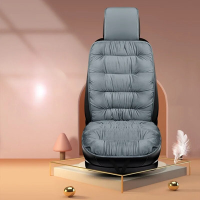 Oriģināls ziemas silts spilvens, mīksts neslīdošs spilventiņš automašīnas sēdekļa spilvens, biezs samts automašīnas sēdekļa pārvalks Automobiļu salona piederumi
