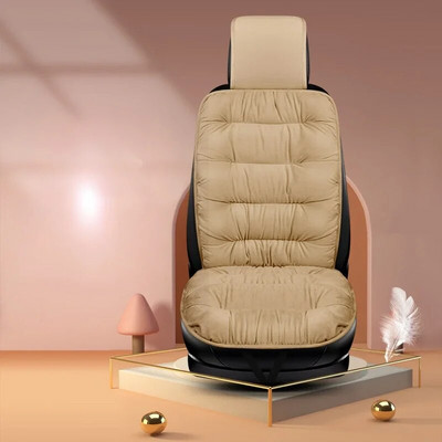 Oriģināls ziemas silts spilvens, mīksts neslīdošs spilventiņš automašīnas sēdekļa spilvens, biezs samts automašīnas sēdekļa pārvalks Automobiļu salona piederumi