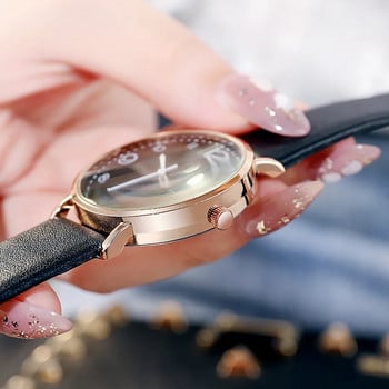 Μόδα δερμάτινο γυναικείο ρολόι Απλό γυναικείο ρολόι χαλαζία χειρός για γυναικείο δώρο εκπτώσεων 2021 Casual ρολόγια relogio feminino