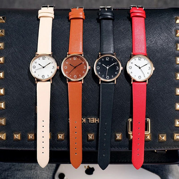 Моден кожен дамски часовник Прост дамски часовник Кварцов ръчен часовник за дамски продажби Подарък 2021 Ежедневни часовници relogio feminino