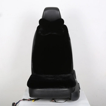 Κάλυμμα καθίσματος αυτοκινήτου με προσκέφαλο Τεχνητό βελούδινο προστατευτικό καθίσματος για Lada Toyota Universal Χειμερινό μαξιλάρι μπροστινού καθίσματος για αυτοκίνητο