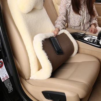 Калъф за столче за кола с облегалка за глава Изкуствен плюшен протектор за седалка за Lada Toyota Универсална зимна подложка за предна седалка за автомобил
