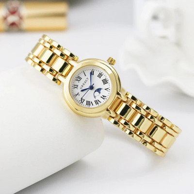 Prabangūs madingi moteriški laikrodžiai, 2022 m. laisvalaikio suknelė, klasikinis paprastas rankinis laikrodis, skirtas moteriškai kvarco apyrankei, plieninis laikrodis Zegarek Damski