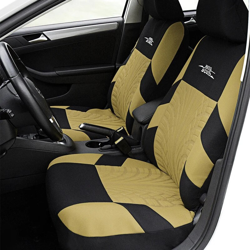 Autoistmekatted Esiistmekatted Beežid istmekatted täiskomplekt must universaalne peugeot 207 jaoks