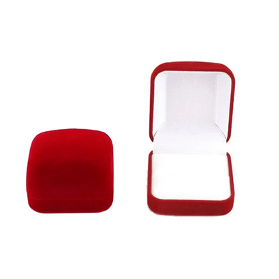 Augstākās klases samta gredzenu kastītes rotaslietu glabātuve priekšlikuma saderināšanās kāzu dāvanu kastīte Vintage rotaslietu organizatora iepakojuma kastīte Joyero