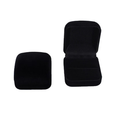 Augstākās klases samta gredzenu kastītes rotaslietu glabātuve priekšlikuma saderināšanās kāzu dāvanu kastīte Vintage rotaslietu organizatora iepakojuma kastīte Joyero