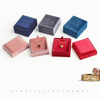 Νέο υψηλής ποιότητας Velvet Jewelry Box Δαχτυλίδι κολιέ σκουλαρίκια Κρεμαστό Αποθήκευση Fashion Jewelry Organizer Κουτί συσκευασίας δώρου Joyero