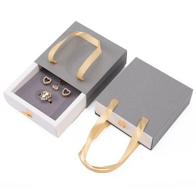 Sahtel Ehtekott Sõrmus Kaelakee Kõrvarõngad Käevõru Kingi Pakendikarp Paks Paber Kaasaskantav Käekott Ehete Korraldaja Karp Joyero