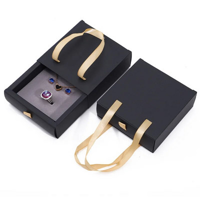 Sahtel Ehtekott Sõrmus Kaelakee Kõrvarõngad Käevõru Kingi Pakendikarp Paks Paber Kaasaskantav Käekott Ehete Korraldaja Karp Joyero