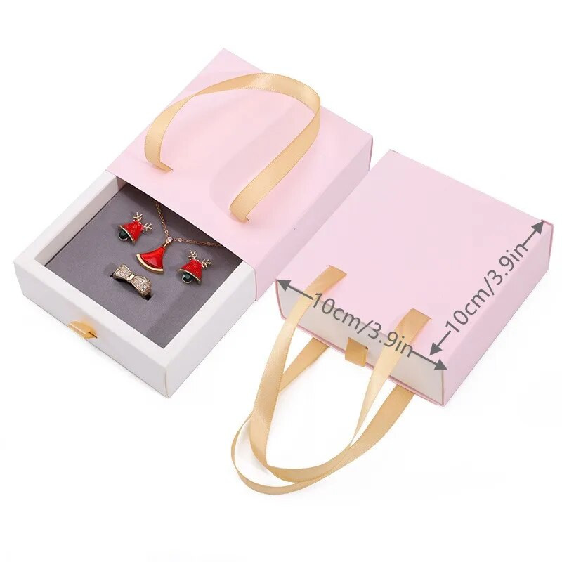 Sahtel Ehtekott Sõrmus Kaelakee Kõrvarõngad Käevõru Kingi Pakendikarp Paks Paber Kaasaskantav Käekott Ehete Korraldaja Karp Joyero