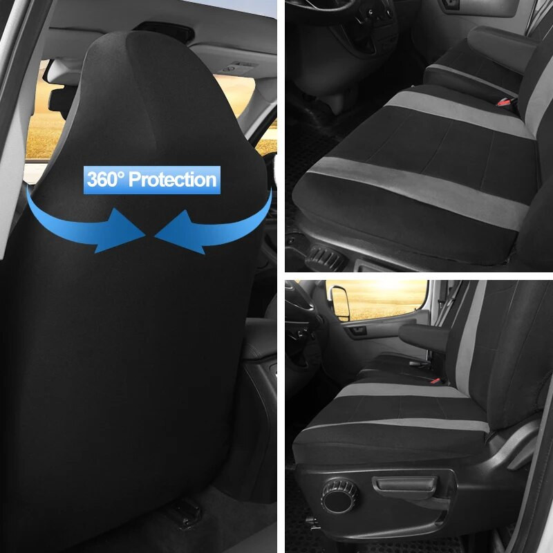 AUTOYOUTH 2 + 1 automobilio sėdynės užvalkalas, pilkas, skirtas Citroen Jump 2006 Sprinteriui Mercedes 1995 T4 Citroen Jumpy de 2016