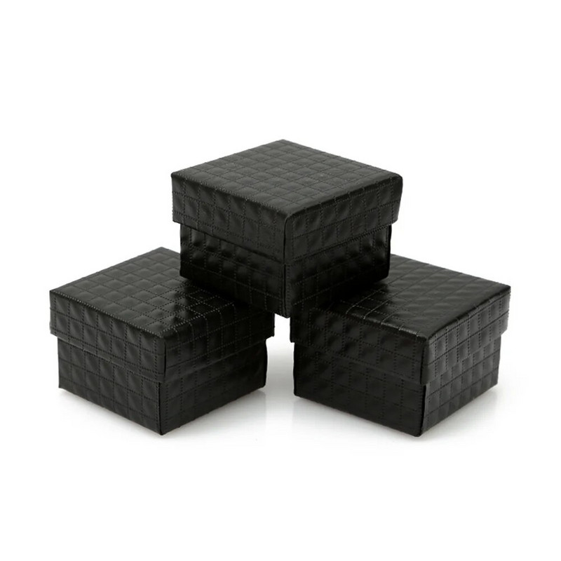 Jauna rūtainu raksta rotaslietu kastīte kāzu piedāvājums saderināšanās auskari gredzeni kaklarota kartona dāvanu iepakojuma displeja kaste