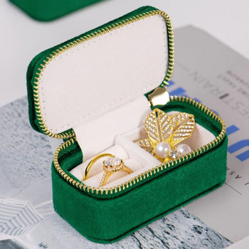 Μίνι βελούδινο βελούδινο κουτί οργάνωσης ταξιδιωτικών κοσμημάτων για γυναίκες Φορητά σκουλαρίκια Δαχτυλίδι κολιέ Κουτί αποθήκευσης κοσμημάτων γάμου Joyero