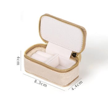 Μίνι βελούδινο βελούδινο κουτί οργάνωσης ταξιδιωτικών κοσμημάτων για γυναίκες Φορητά σκουλαρίκια Δαχτυλίδι κολιέ Κουτί αποθήκευσης κοσμημάτων γάμου Joyero