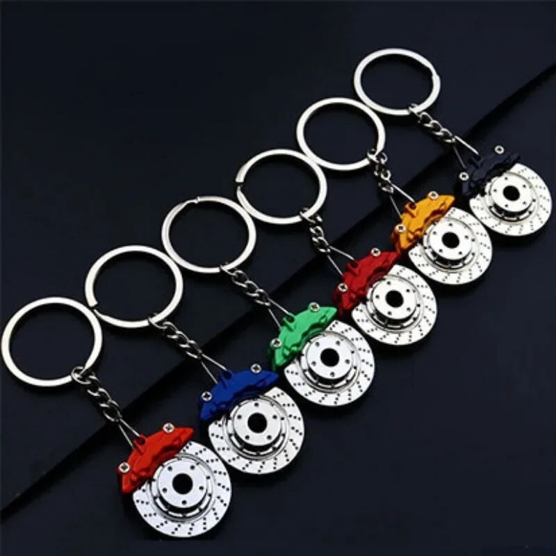 Tsingisulam Creative Gift auto metallist võtmehoidja, turbo käiguratta rummu riidepuu, piduriketta amortisaatori riidepuu Armsad autotarvikud