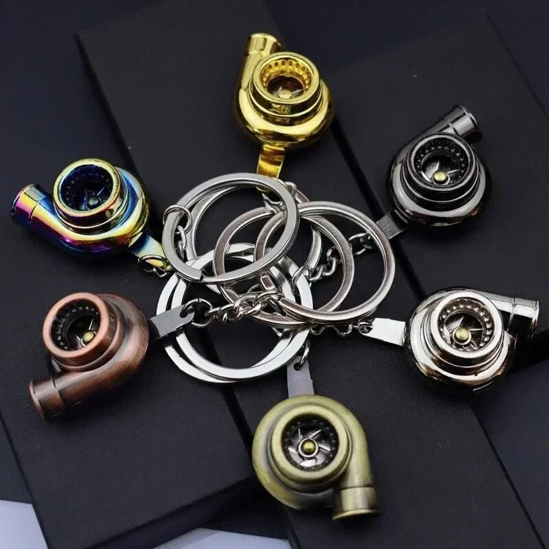 Tsingisulam Creative Gift auto metallist võtmehoidja, turbo käiguratta rummu riidepuu, piduriketta amortisaatori riidepuu Armsad autotarvikud