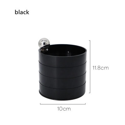 1 tk pööratav ehtekarp Fresh Ins Wind tahke metallist käepide Mitmekihiline magamistoaga lauaarvuti plastist korraldaja hoiustamiskosmeetikakohver