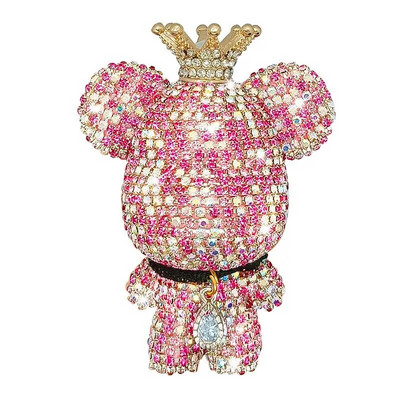Creative Crown Diamond Cute Bear Autolõhn Parfüümiklamber Õhu väljalaskeava Aroom Õhu Värskenam Kaunistus Aksessuaarid Aroomiteraapia