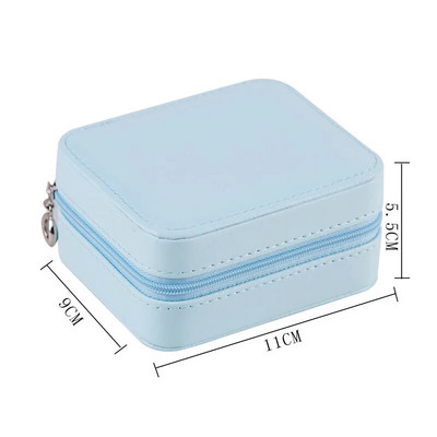 Νέο PU Δερμάτινο Box Organizer κοσμημάτων με καθρέφτη για κολιέ Βραχιόλι Σκουλαρίκια Δαχτυλίδι Αποθήκευση Travel Portable Mini Jewerly Box