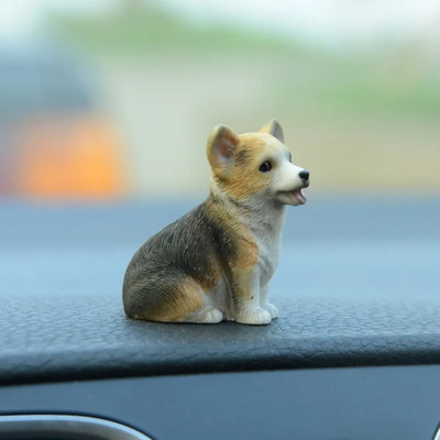 Auto armatuurlaud Koerte mänguasjad Aksessuaarid Kaunista peen Mini Corgi vaigust Nuku Ornament Auto Interjöör Armsad Kutsika Kingitused