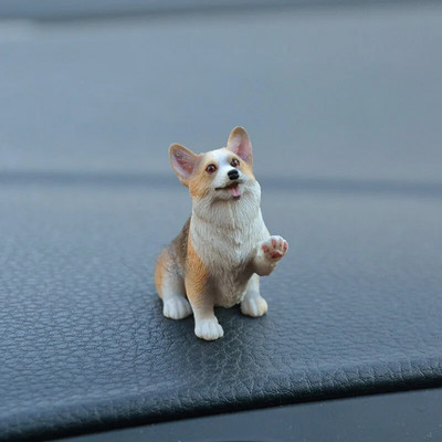 Auto armatuurlaud Koerte mänguasjad Aksessuaarid Kaunista peen Mini Corgi vaigust Nuku Ornament Auto Interjöör Armsad Kutsika Kingitused