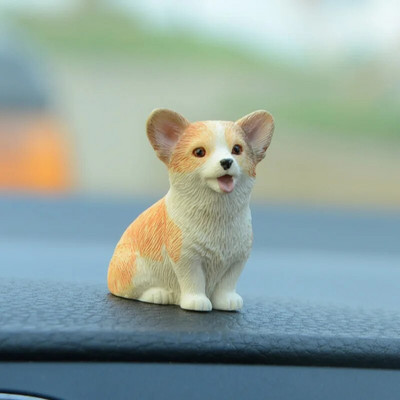 Auto armatuurlaud Koerte mänguasjad Aksessuaarid Kaunista peen Mini Corgi vaigust Nuku Ornament Auto Interjöör Armsad Kutsika Kingitused