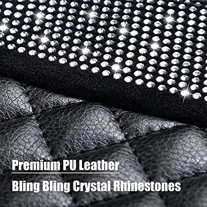 Läikiv autoistme kate Bling Sisustustarvikud naistele ja tüdrukutele Hingav esiistmepadi, libisemata universaalne istmekate