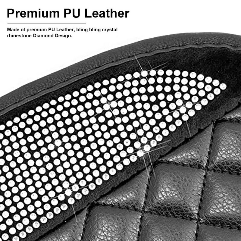 Läikiv autoistme kate Bling Sisustustarvikud naistele ja tüdrukutele Hingav esiistmepadi, libisemata universaalne istmekate