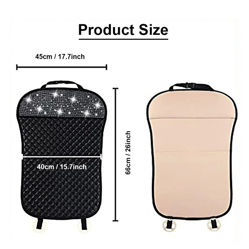 Läikiv autoistme kate Bling Sisustustarvikud naistele ja tüdrukutele Hingav esiistmepadi, libisemata universaalne istmekate