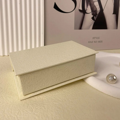 Uus ümberpööratav ehtekarp Kõrvarõngad Sõrmus Kaelakee Säilitusvitriin Paber Simple Ins Ehete Pakendikarp Joyero Reisimiseks