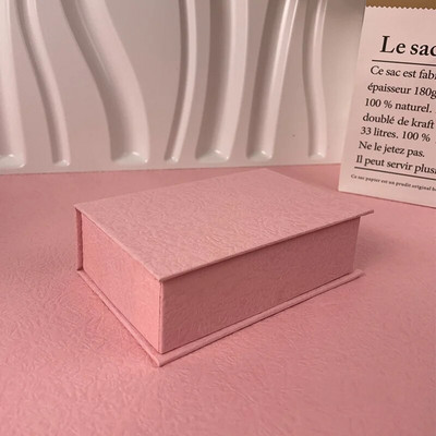 Uus ümberpööratav ehtekarp Kõrvarõngad Sõrmus Kaelakee Säilitusvitriin Paber Simple Ins Ehete Pakendikarp Joyero Reisimiseks