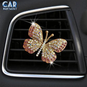 Išskirtinis „Butterfly Diamond“ oro kondicionavimo automobilio aromaterapinis segtukas „Fashion“ automobilio oro išleidimo anga Universalus, patvarus. Automobilio stilius