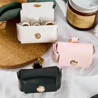 Augstākās klases PU ādas rotaslietu iepakojuma somas Mode sievietēm ceļojumu piedāvājums kāzu gredzenu kastīte rotaslietas organizators dāvanas Joyero