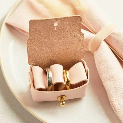 Augstākās klases PU ādas rotaslietu iepakojuma somas Mode sievietēm ceļojumu piedāvājums kāzu gredzenu kastīte rotaslietas organizators dāvanas Joyero