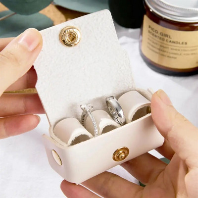 Augstākās klases PU ādas rotaslietu iepakojuma somas Mode sievietēm ceļojumu piedāvājums kāzu gredzenu kastīte rotaslietas organizators dāvanas Joyero