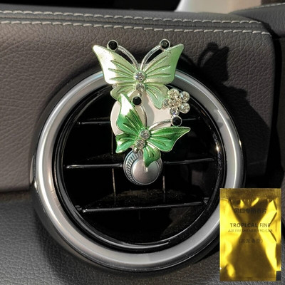 Butterfly õhuvärskendaja auto stiilis auto parfüüm Loomuliku lõhnaga õhukonditsioneer Teemant aroomiteraapia klamber Auto Aksessuaarid Interjöör