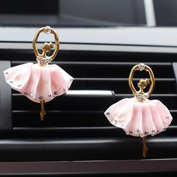 Ballet Girl Car Perfume Clip Air-conditioning Outlet Perfume Clip Ballerina Girl Freshener Fragrance Clip Αξεσουάρ διακόσμησης αυτοκινήτου