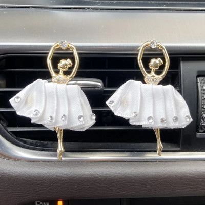 Baleto mergaičių automobilių kvepalų segtukas Oro kondicionierius Outlet kvepalų segtukas Balerina mergaičių gaiviklis Kvepalų segtukas Automobilių dekoro priedai