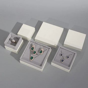 Υψηλής ποιότητας χάρτινο κοσμηματοπωλείο για δαχτυλίδι σκουλαρίκια Κολιέ Αποθήκευση Organizer Βιτρίνα κοσμημάτων Κουτί συσκευασίας Χονδρική Joyero
