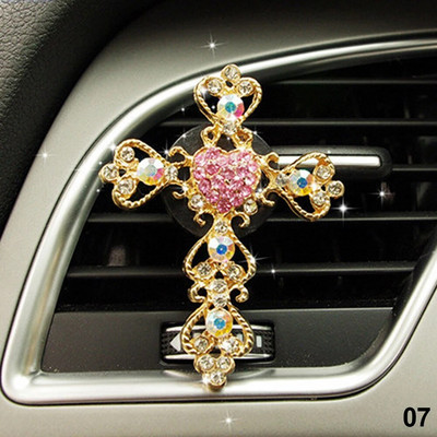 Uus Diamond Flower Deer Crown Cross Car Styling õhuvärskendaja parfüüm autodele, õhukonditsioneerile õhutusava lõhnaga mänguasjad autotarvikud