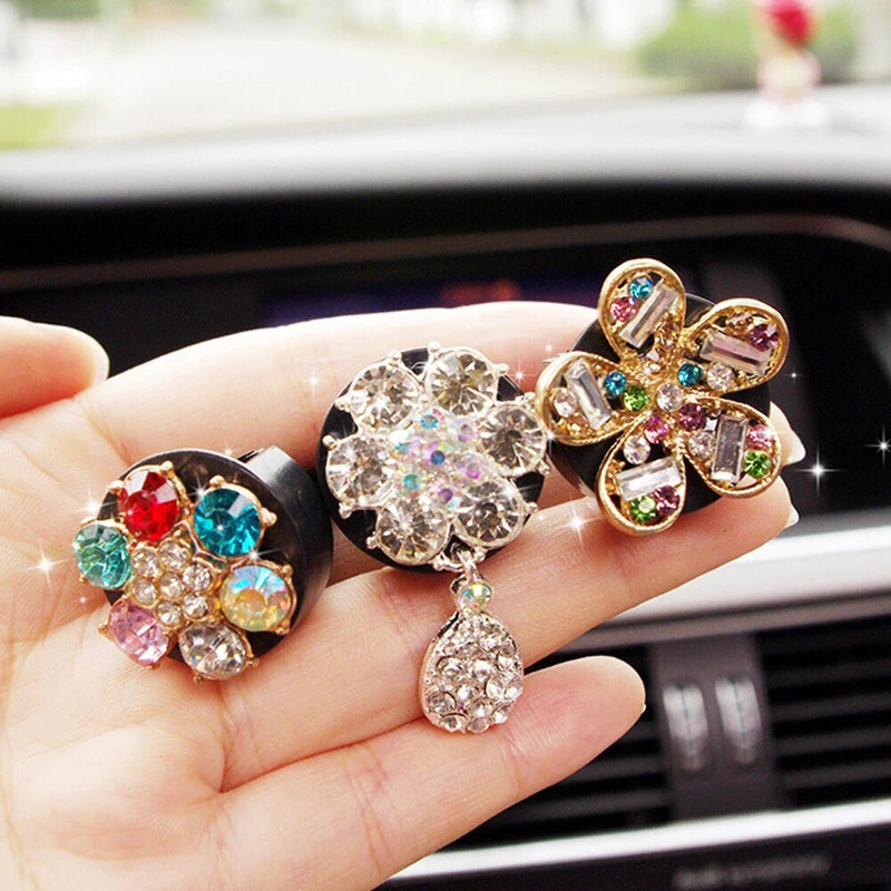 Uus Diamond Flower Deer Crown Cross Car Styling õhuvärskendaja parfüüm autodele, õhukonditsioneerile õhutusava lõhnaga mänguasjad autotarvikud