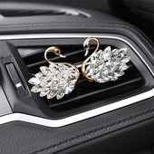 Diamond Swan auto väljalaskeava õhutusklambrid auto õhuvärskendaja parfüümi klambri difuusor teemant auto ornament Kingituseks mõeldud autotarvikud tüdrukutele